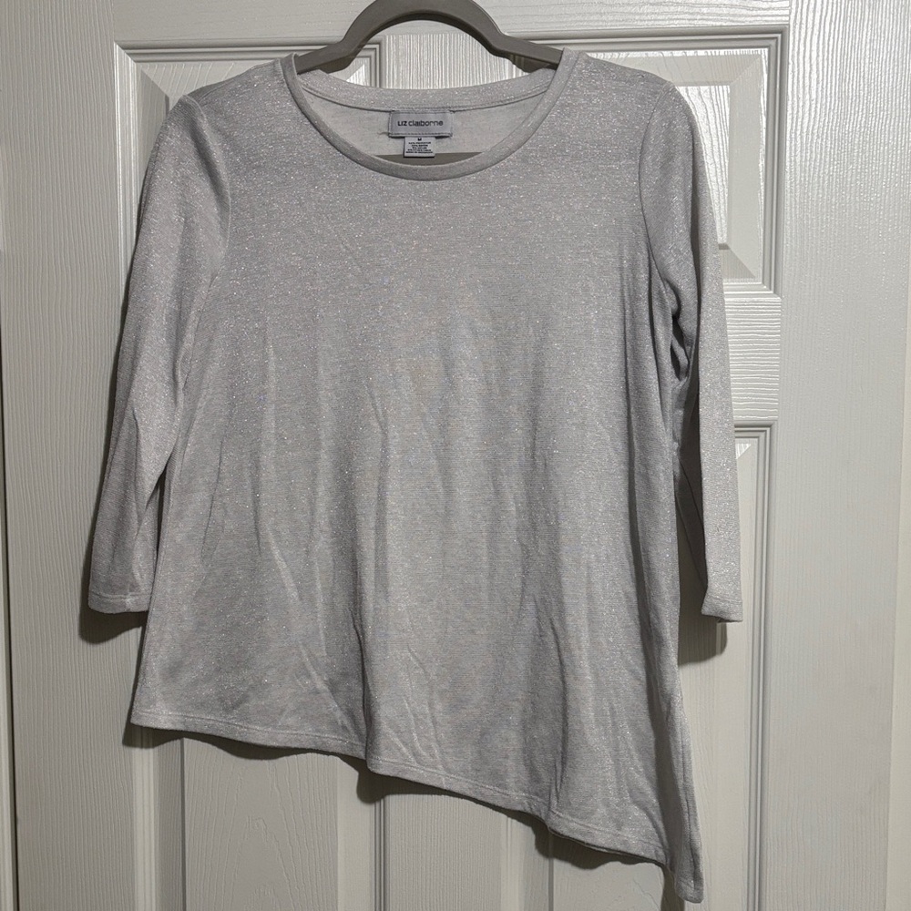 White And Silver Women's Top